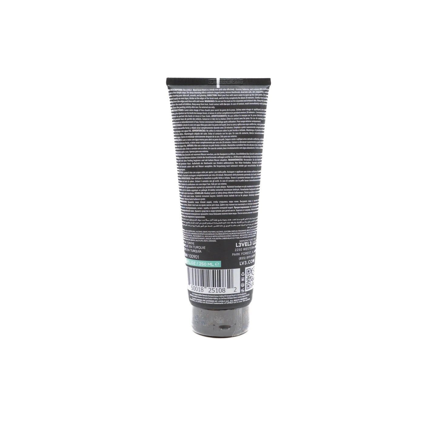 BLACK MASK 250 ML - LEVEL3 Le QG du Barbier