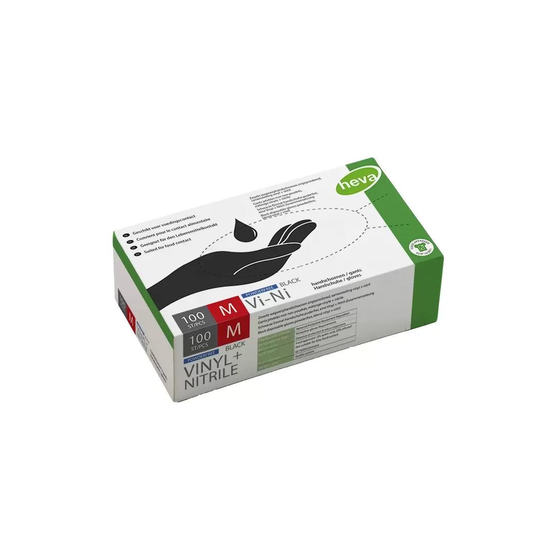 GANTS NOIRS VINYLE 95% NITRILE 5% TAILLE M Le QG du Barbier