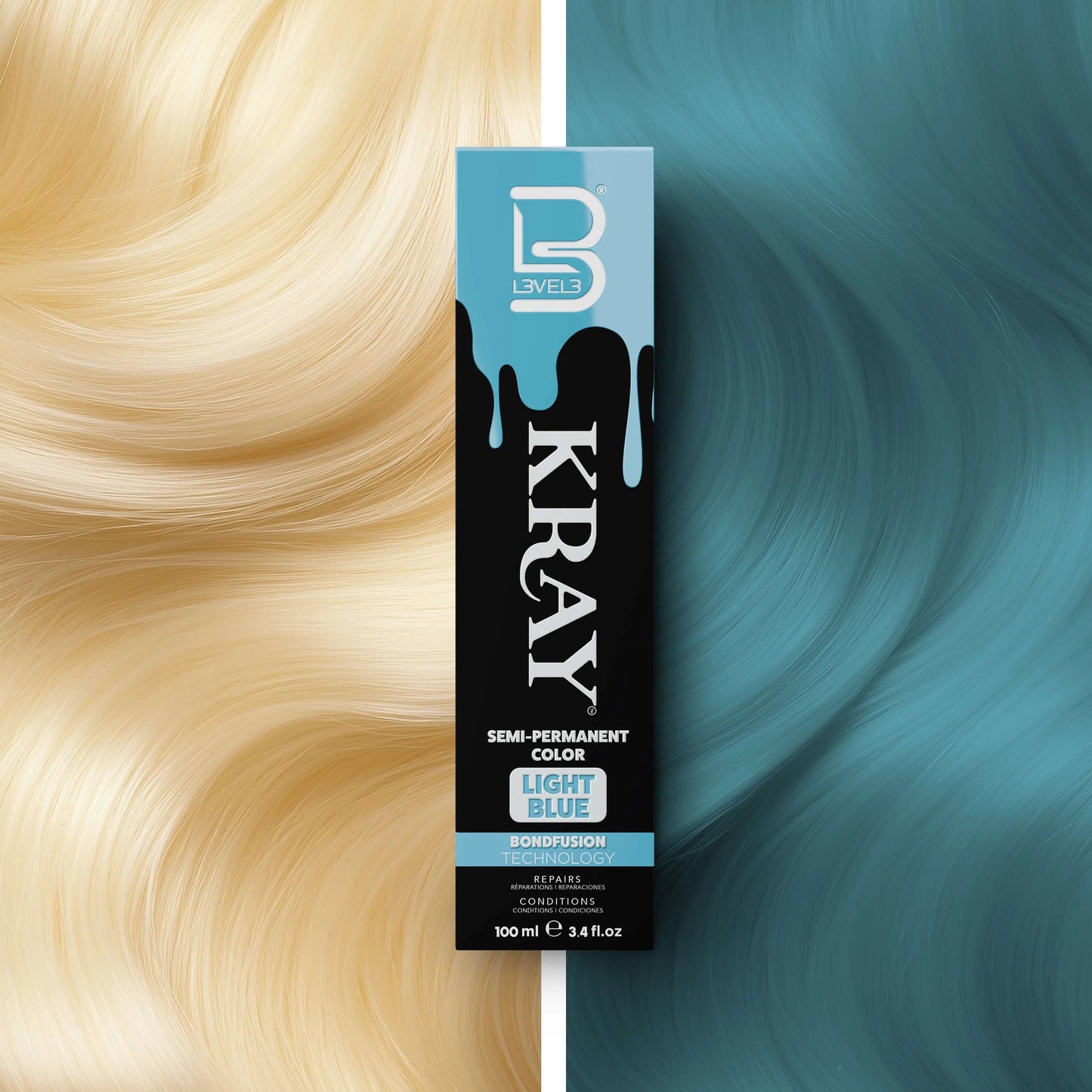 COULEUR SEMI PERMANENT BLUE - LEVEL3 Le QG du Barbier