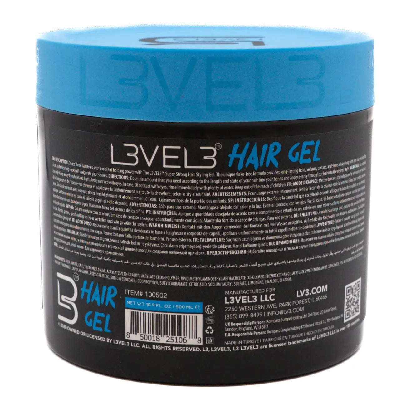 HAIR GEL 500 ML - LEVEL3