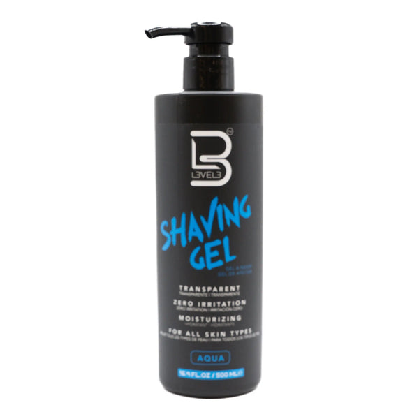 GEL DE RASAGE TRANSPARENT AQUA 500 ML - L3VEL3