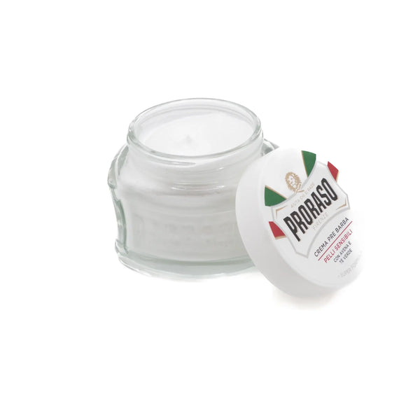 PRE SHAVE CREAM WHITE 100ML - PRORASO Le QG du Barbier