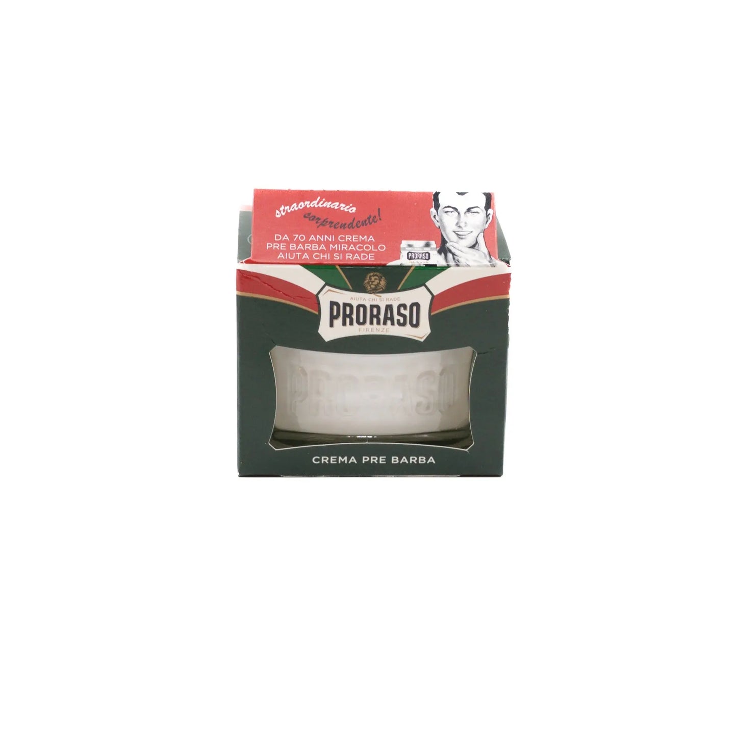 PRE SHAVE CREAM GREEN 100ML - PRORASO Le QG du Barbier