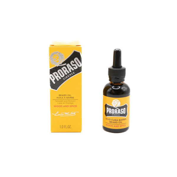 HUILE A BARBE WOOD AND SPICE 30ML PRORASO
