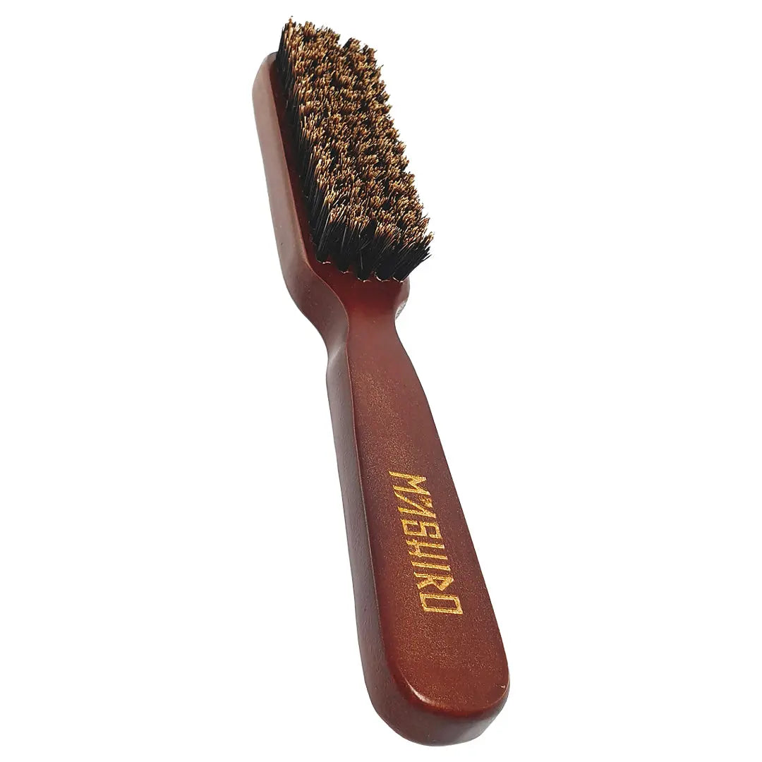 BROSSE A BARBE ET DEGRADE EN BOIS MASHIRO 5 RANGS - PUR SANGLIER Le QG du Barbier