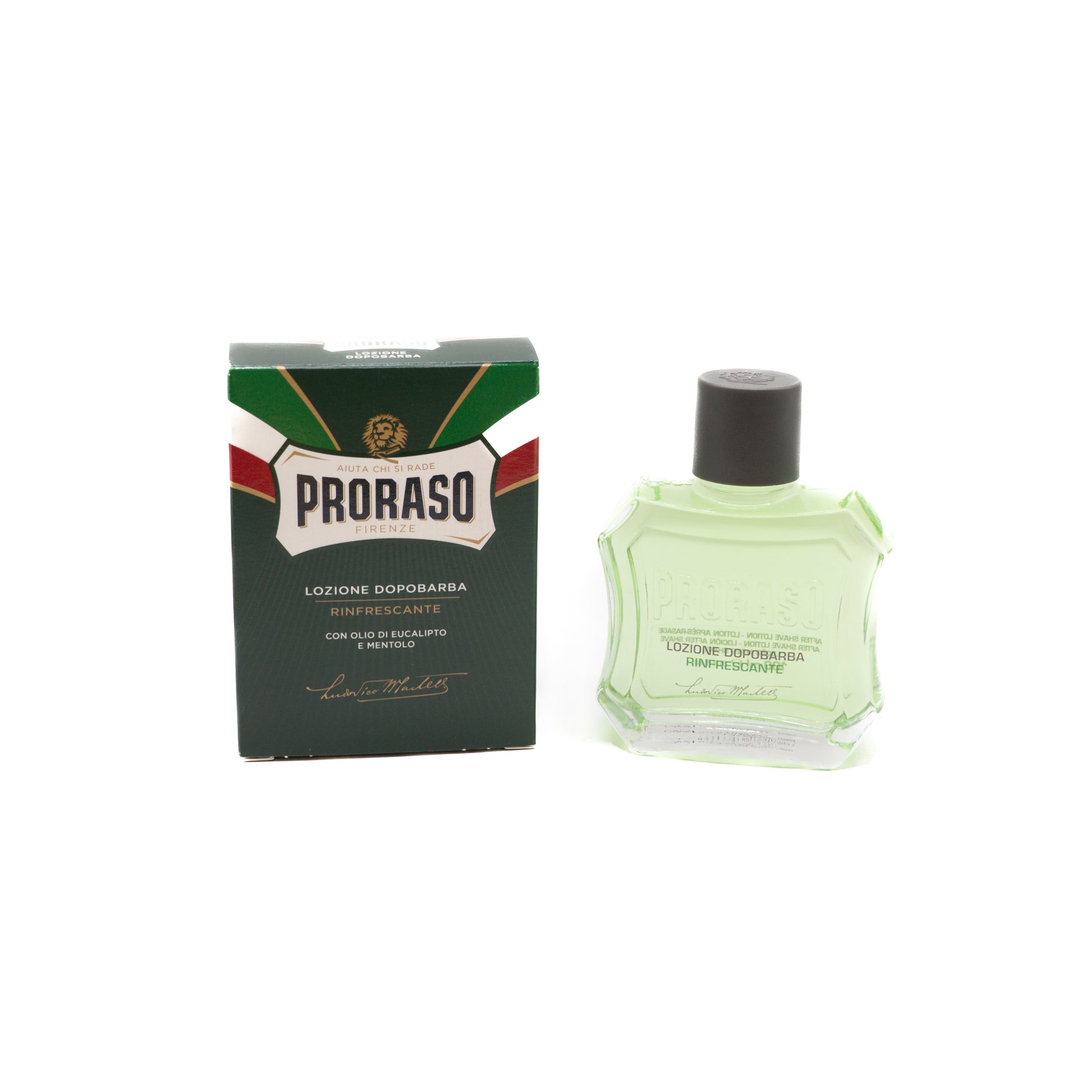 AFTER SHAVE LOTION GREEN 100ML - PRORASO Le QG du Barbier