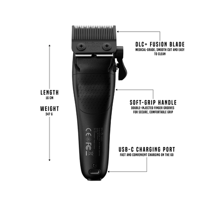 CLIPPER TENSOR 1 BLACK - MY BLADES Le QG du Barbier