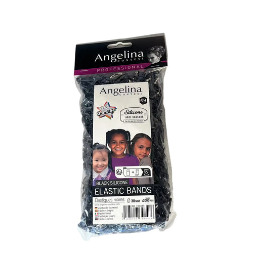 ELASTIQUE EN SILICONE NOIR ENV. 2000 - ANGELINA CONTESI Le QG du Barbier