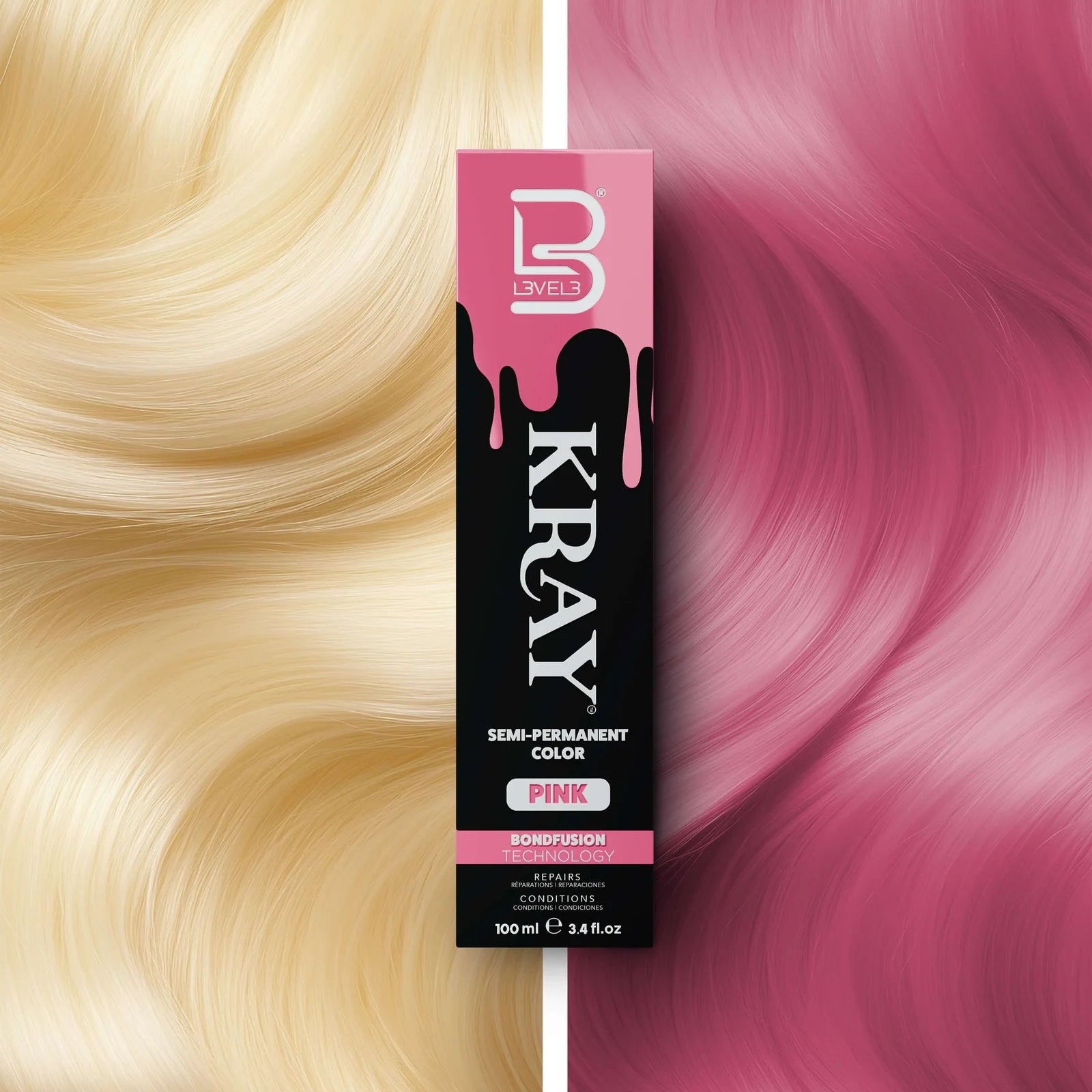 COULEUR SEMI PERMANENT PINK - LEVEL3 Le QG du Barbier
