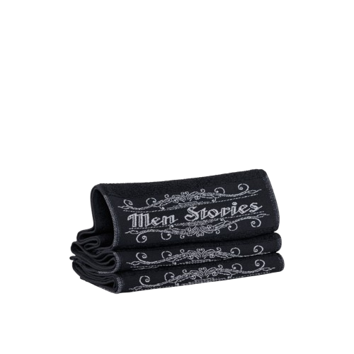 LOT 6 SERVIETTES - MEN STORIES Le QG du Barbier