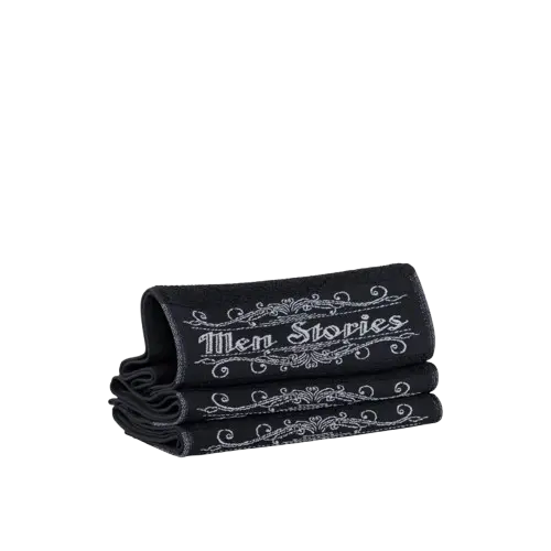 LOT 6 SERVIETTES - MEN STORIES Le QG du Barbier