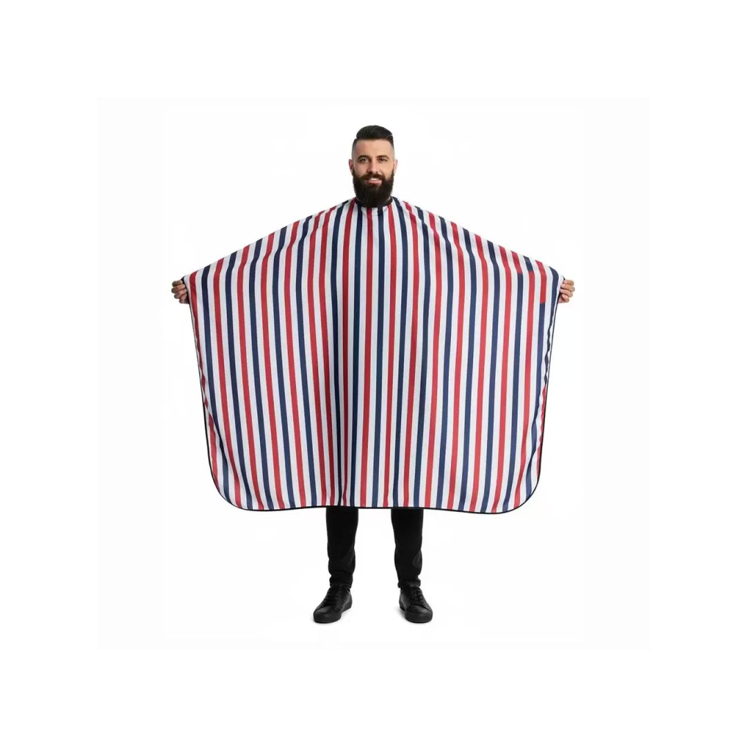 MAXI CAPE DE COUPE RAYÉE BLEU BLANC ROUGE Le QG du Barbier