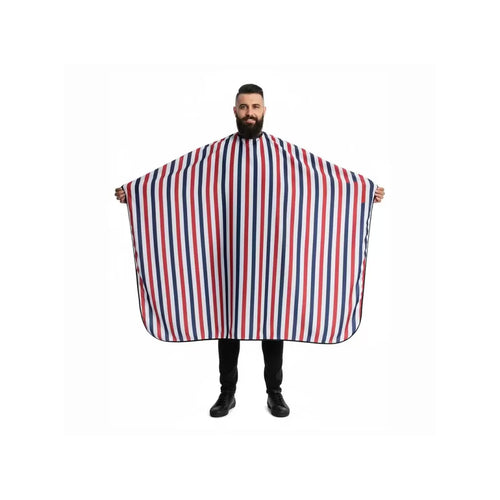 MAXI CAPE DE COUPE RAYÉE BLEU BLANC ROUGE Le QG du Barbier