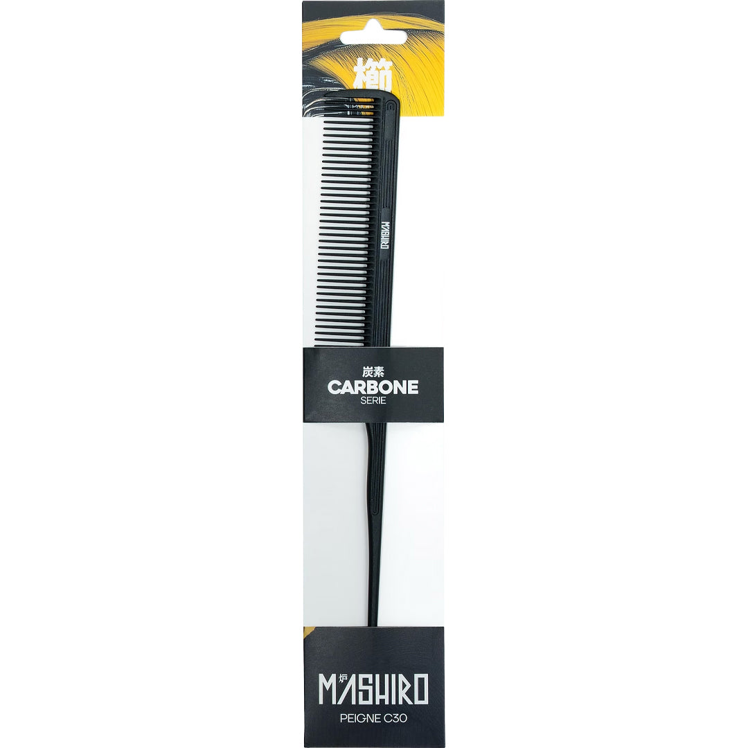 Peigne carbone MASHIRO C30 Le QG du Barbier