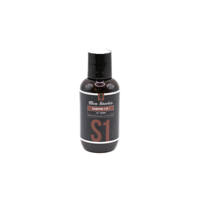 SHAMPOING 3EN1 S1 100 ml - MEN STORIES Le QG du Barbier