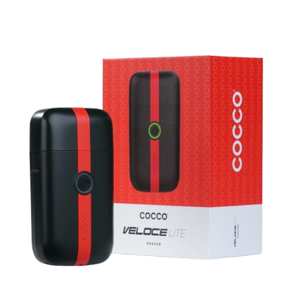 SHAVER VELOCE LITE ROUGE ET NOIR - COCCO Le QG du Barbier