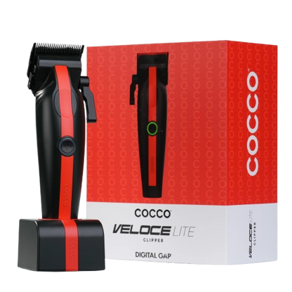 VELOCE LITE ROUGE ET NOIR CLIPPER - COCCO Le QG du Barbier