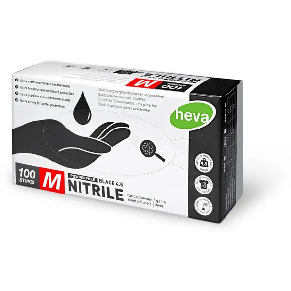 GANT NOIR NITRIL M - HEVA Le QG du Barbier