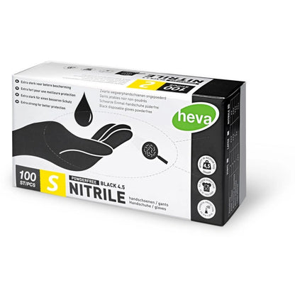 GANTS NOIR SANS LATEX EN NITRIL TAILLE S Le QG du Barbier