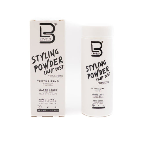 LIGHT HOLD STYLLING POWDER POUDRE 
COIFFANTE LEGERE 30GR - LEVEL3 Le QG du Barbier