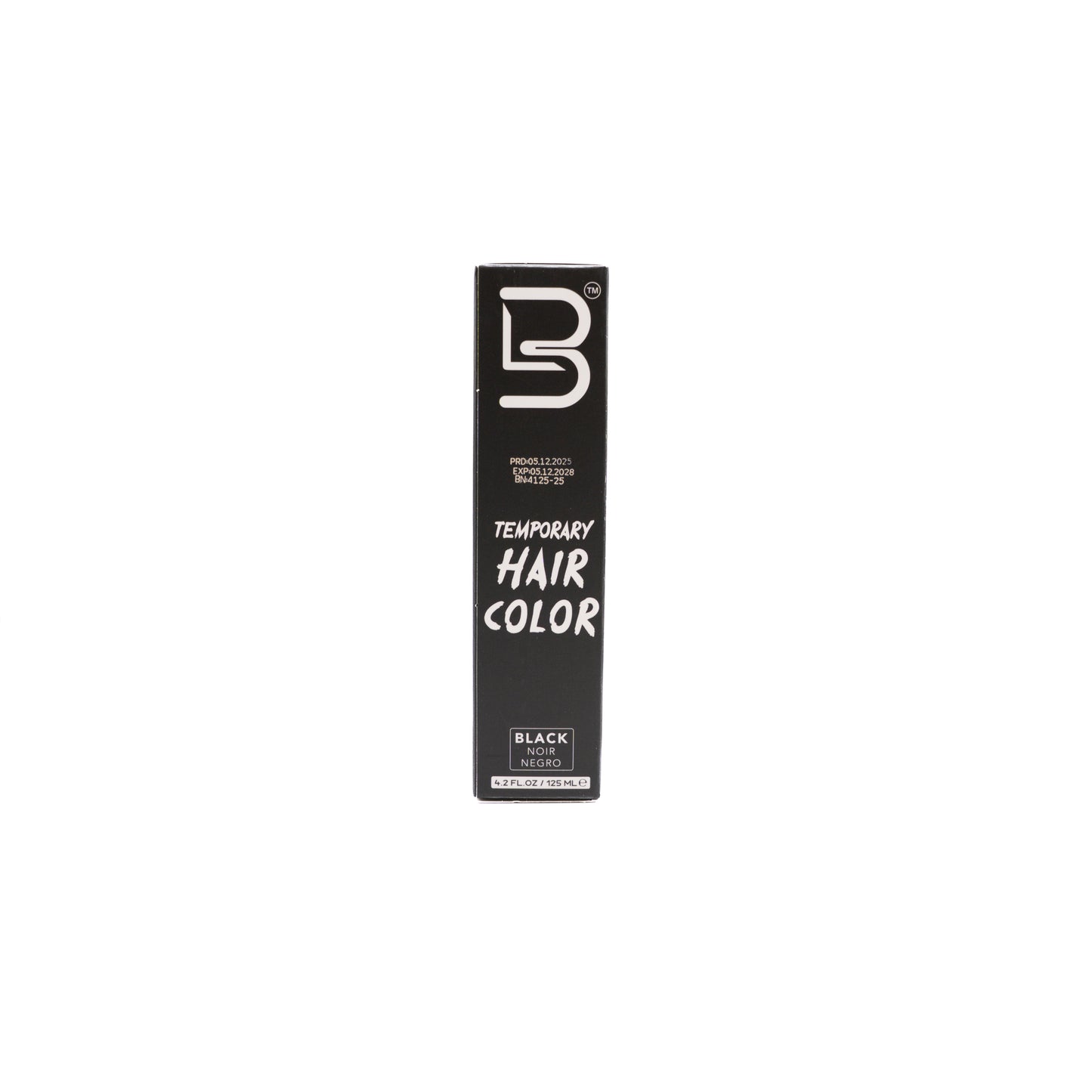TEMPORARY HAIR ET BEARD COLOR BLACK 125ML - LEVEL3