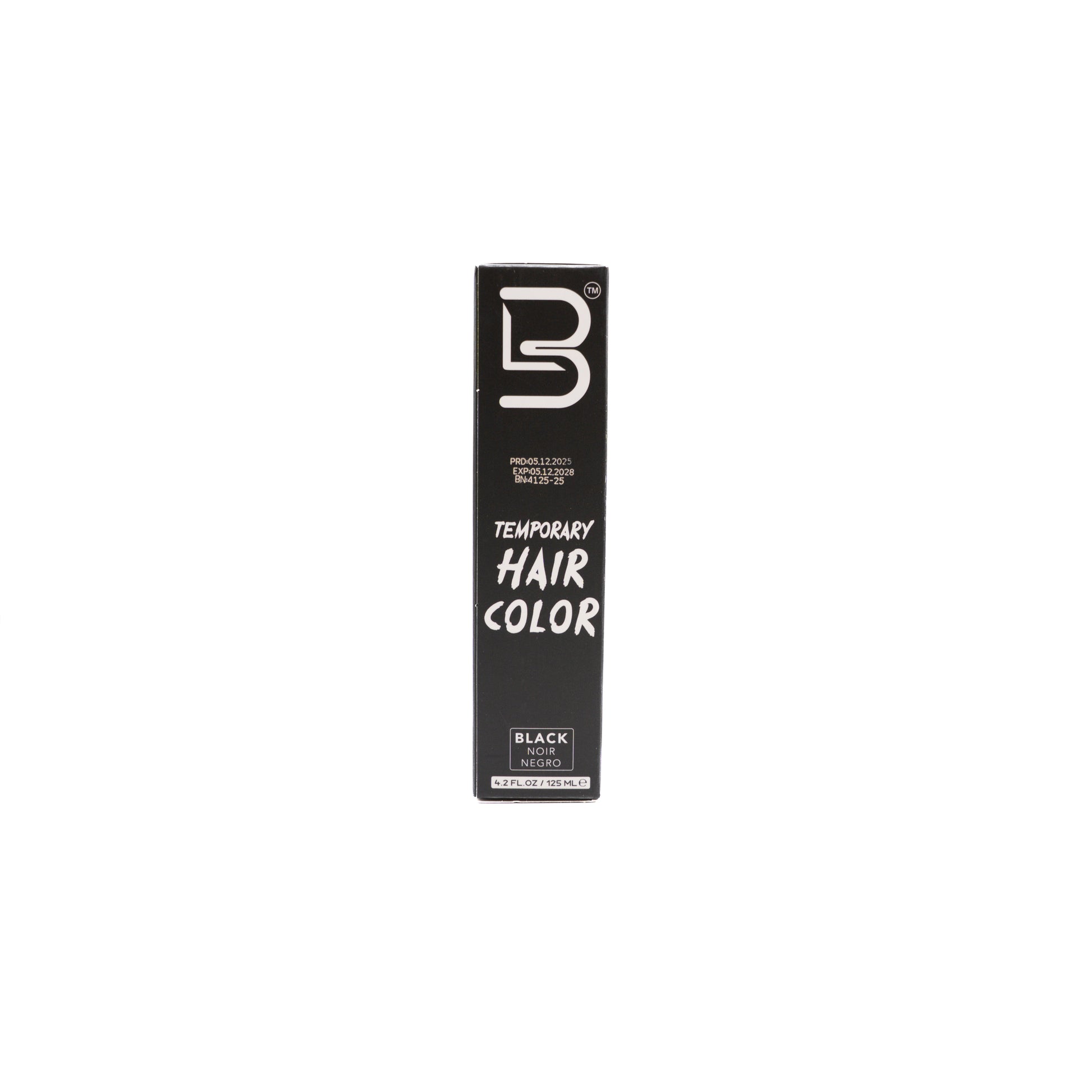 TEMPORARY HAIR ET BEARD COLOR BLACK 125ML - LEVEL3