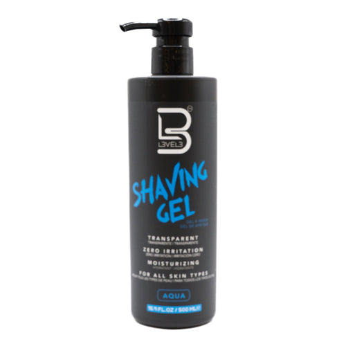 GEL DE RASAGE TRANSPARENT AQUA 500 ML - L3VEL3