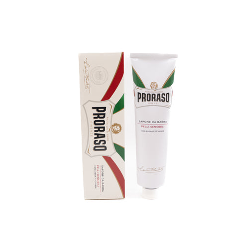 CREME DE RASAGE EN TUBE WHITE 150ML - PRORASO Le QG du Barbier