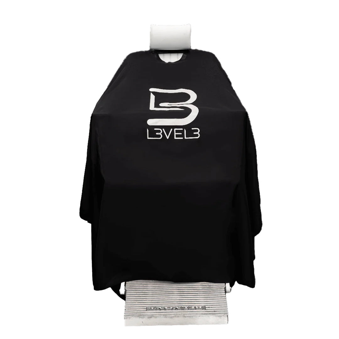 cape de coupe noir avec tour de cou silicone - LEVEL3