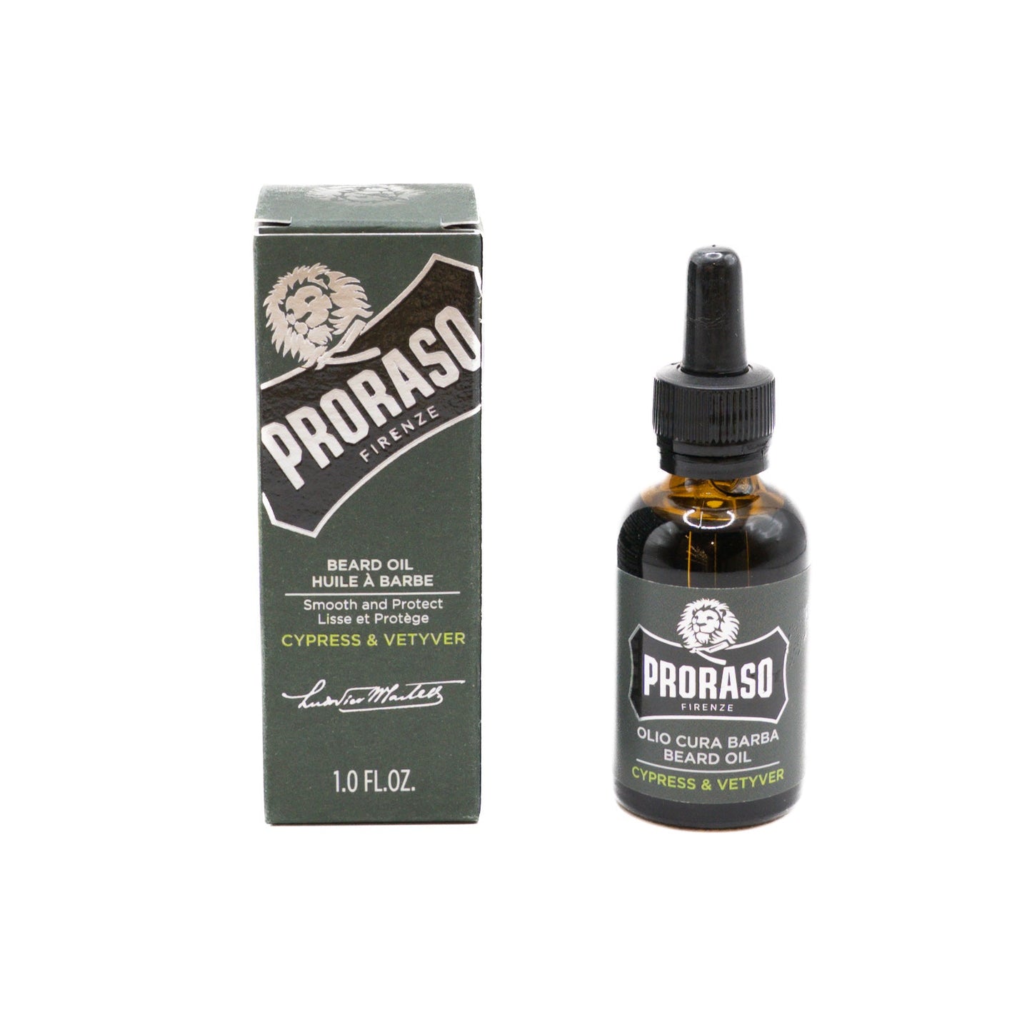HUILE A BARBE CYPRESS AND VETYVER 30ML PRORASO