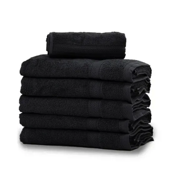 Serviette Noire Pack de 12 JS