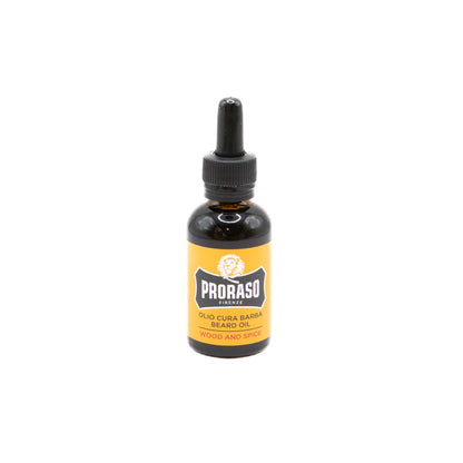 HUILE A BARBE WOOD AND SPICE 30ML PRORASO 2