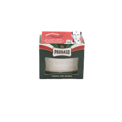 PRE RASAGE CREAM GREEN 100ML - PRORASO Le QG du Barbier