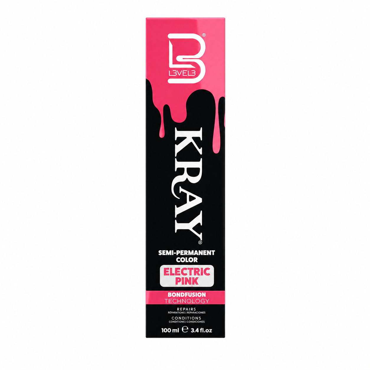 COULEUR SEMI PERMANENT ELECTRIC PINK - LEVEL3 Le QG du Barbier