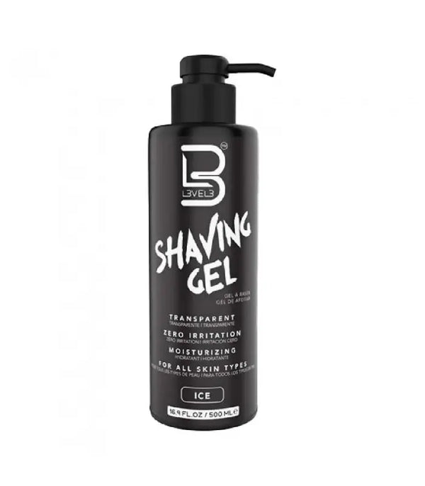 SHAVING GEL ICE 500 ML - LEVEL3 Le QG du Barbier